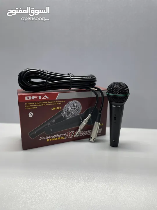 microphone beta avec câble xlr 5 m bon qualité disponible en gros et détaille