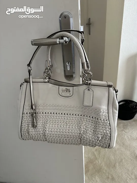 COACH BAG- white weave