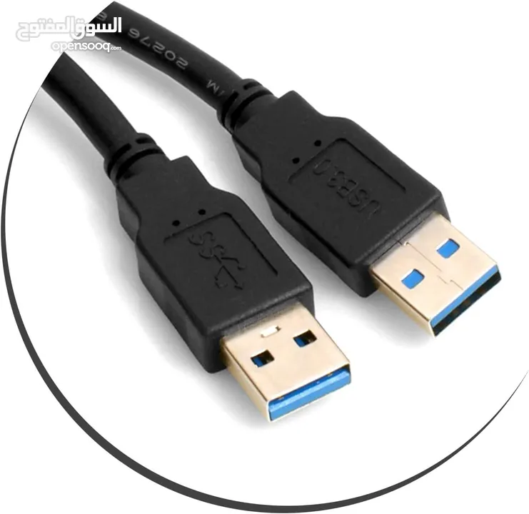 كابل تمديد مزدوج USB 3.0 AUX مثبت على لوحة القيادة للسيارة والشاحنة والقارب والدراجة النارية بطول 1M