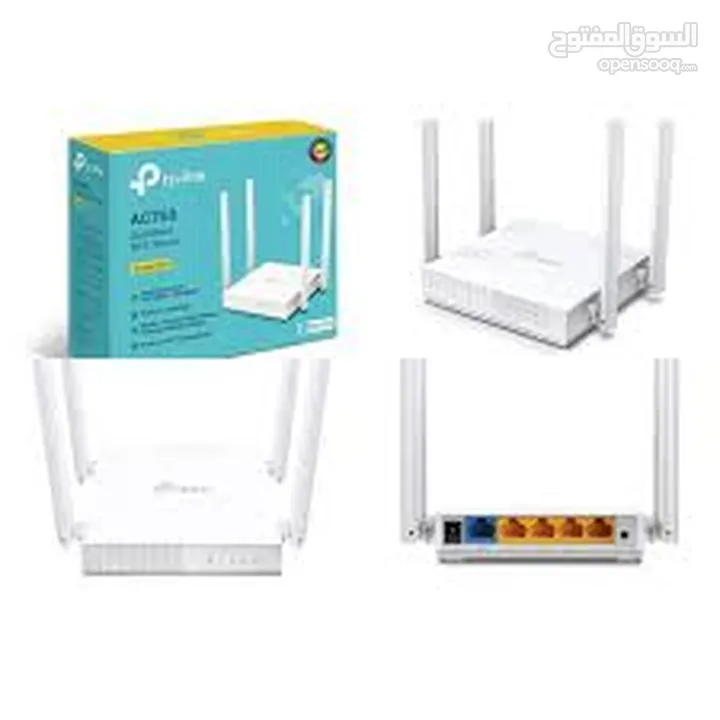 Dual-band Wi-Fi router tp-link archer c24 AC750 راوتر واي فاي تي بي لينك للانترنت 