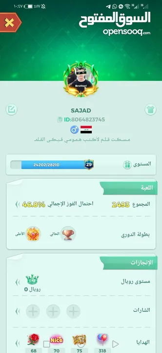 حساب لودو مستوئ 29 باقي 4000 ويتخل 30