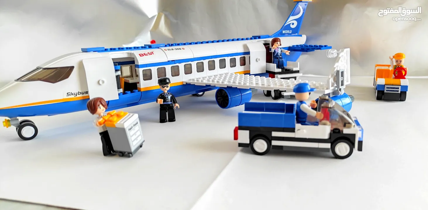 LEGO toy " Plane with workers and cars"