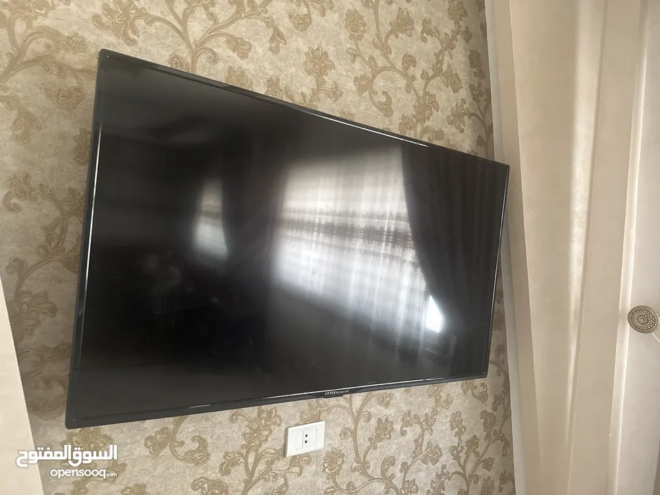 شاشة جينيرال ديلوكس 55انش سمارت 4k مستعمل مكسور شاشة فقط باقي قطعها شغالة