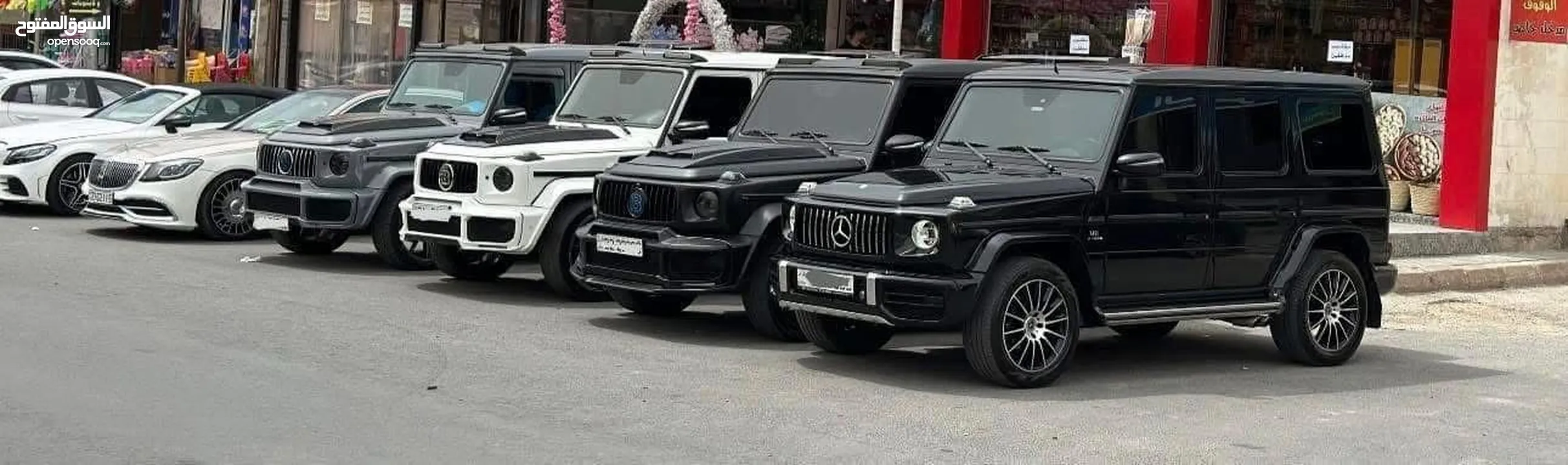 مرسيدس جي كلاس لون أسود 2024 نمرة اردنية  بأقل سعر في المملكة الاردنية الهاشمية  متوفر جميع الأنواع