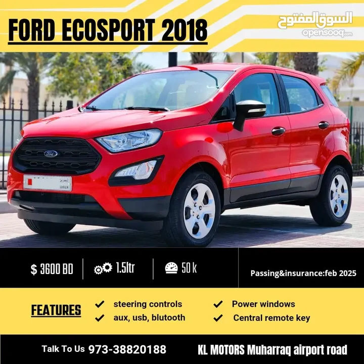 FORD ECOSPORT 2018 MINI SUV