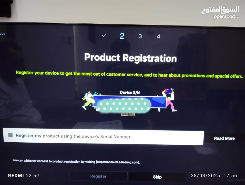 [Unused] 55" SAMSUNG TV Crystal UHD 55DU7000