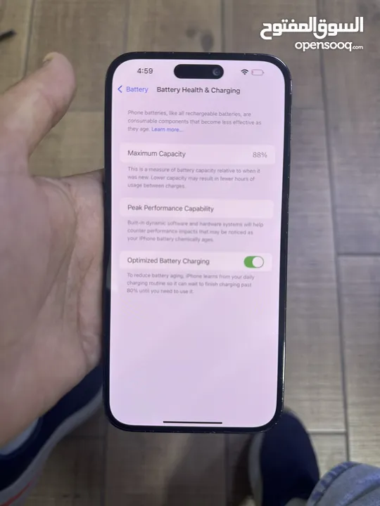 ايفون 14 برو ماكس  سعه الذاكره 1 تيرا  امريكي esim شريحه الكترونيه