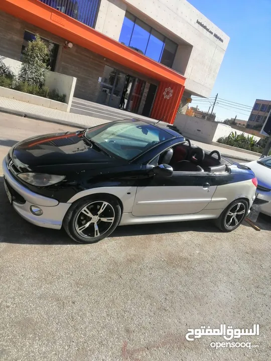 سيارة بيجو كشف 206cc موديل 2006 للبيع