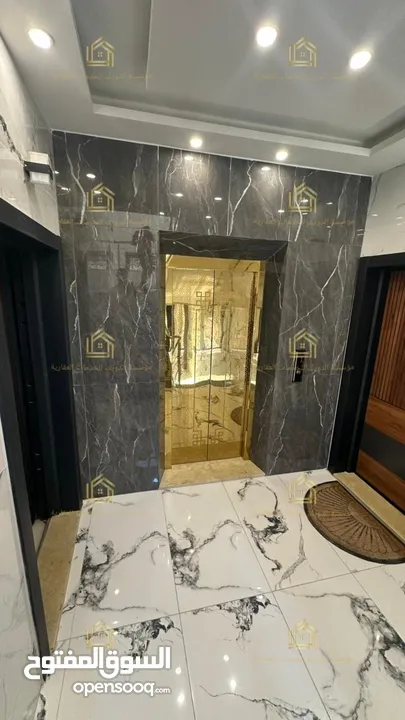 شقة فاخرة - لم تسكن - طريق المطار - 4نوم 2ماستر - 230م - قرب الخدمات العامة