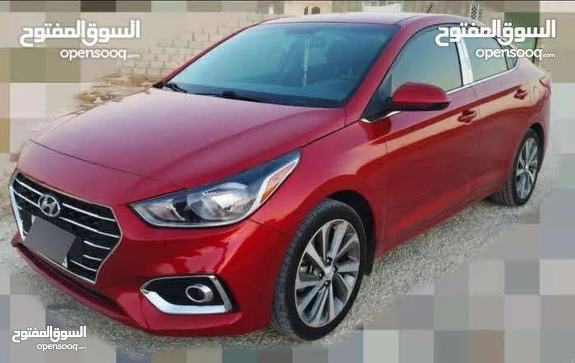 هونداي اكسنت 2019 مالك ثاني حره فحص 2 جيدات وضربة راسيه، السيارة نخب النخب (مقنوة)