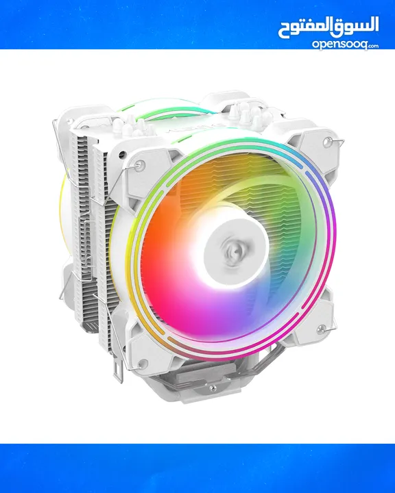 Alseye Halo H120D White RGB Air Cooler - مروحة لتبريد المعالج !