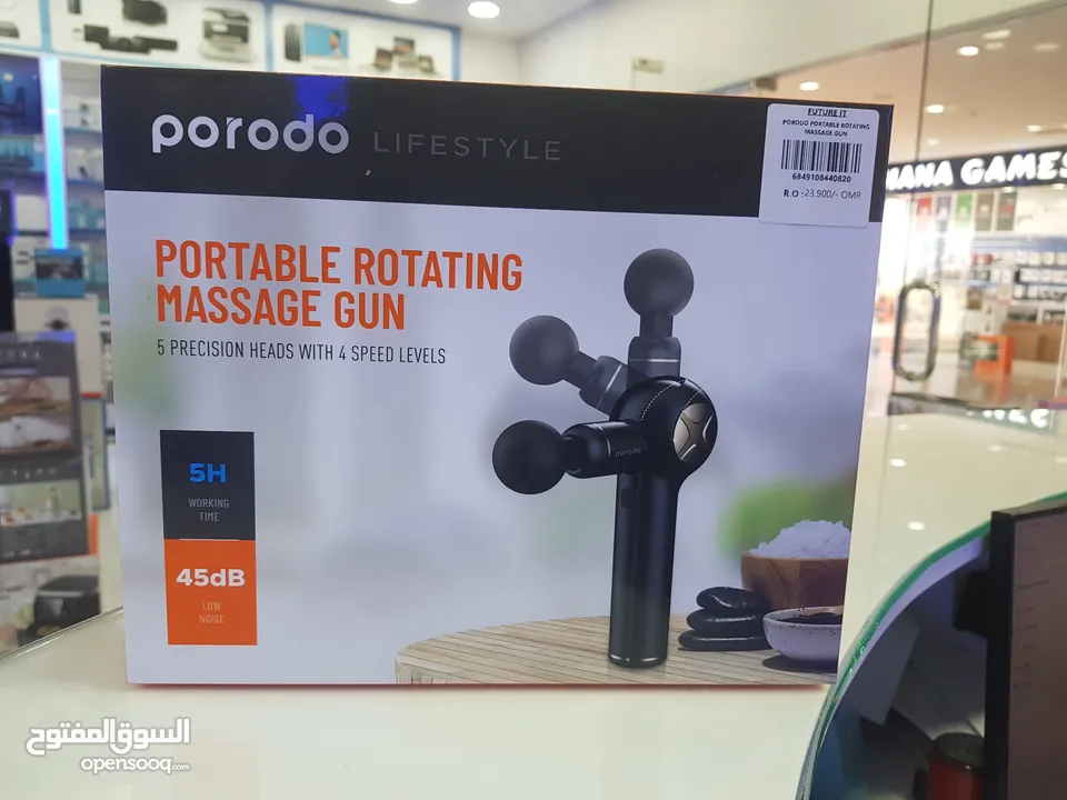 Porodo portable rotating massage gun