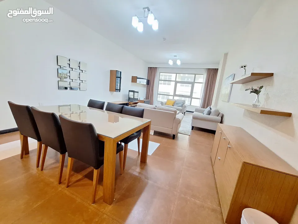 Gorgeous Flat  Spacious  Superbly Furnished  Closed kitchen  Wifi & Hk Services  Near Ramez Mal