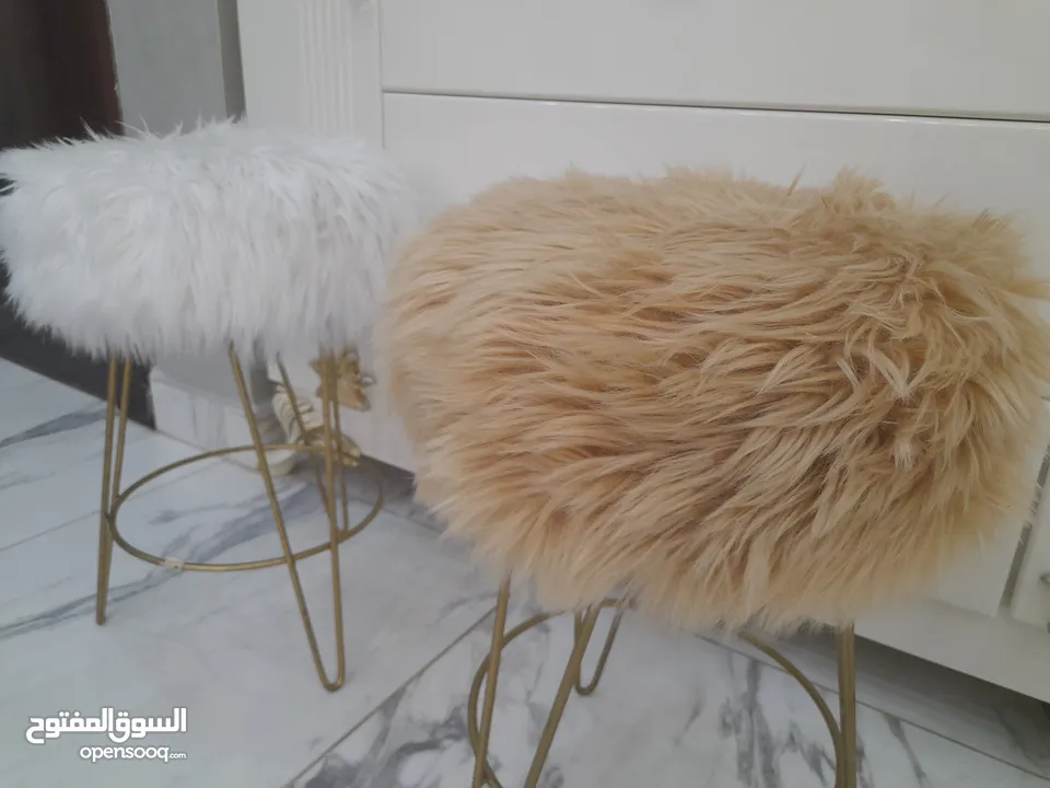 بفتين فرو من دون ظهر