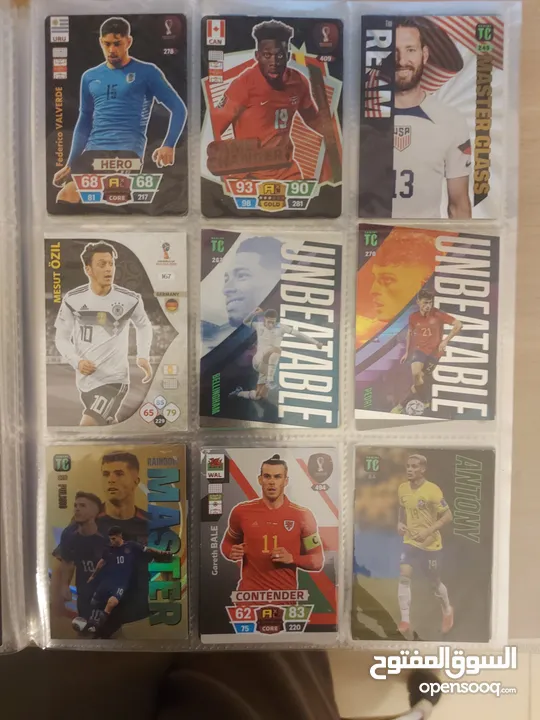 257 football cards(1 JD each)