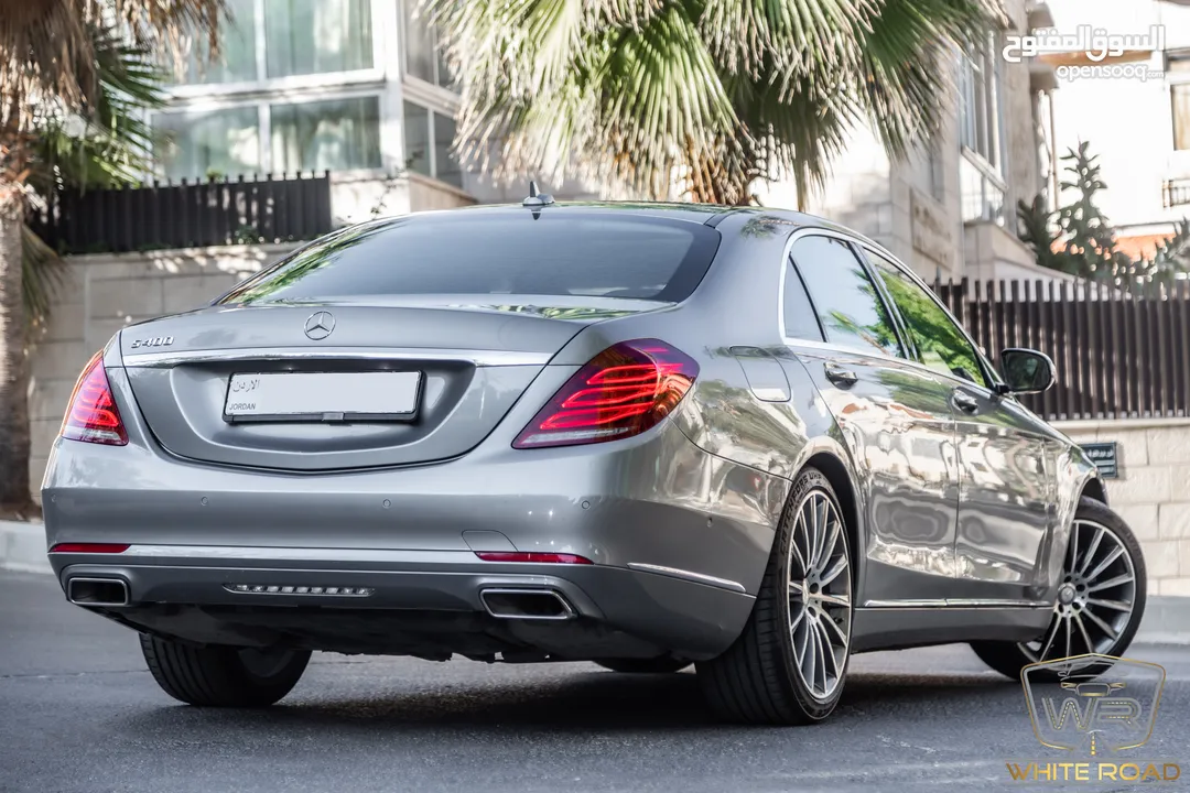 Mercedes S400 2015   السيارة وارد الشركة و قطعت مسافة 111,000 كيلو متر