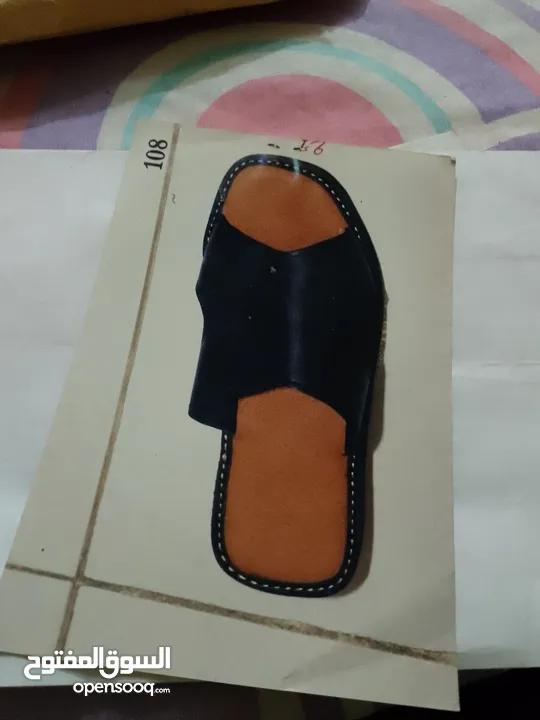 جزم مغربية جلدية تقليديه مصنوعة باليد
