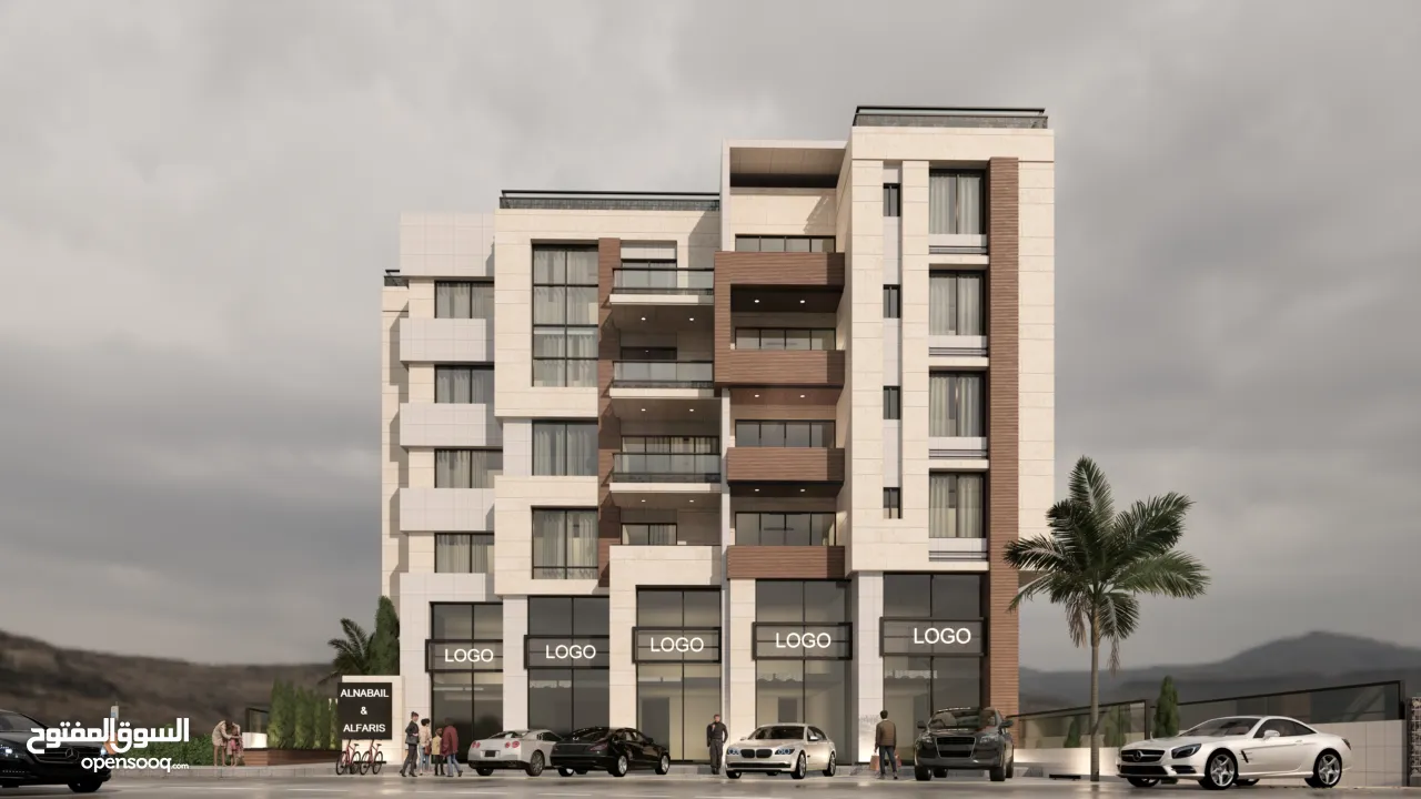 شقة 135متر للبيع بالقرب من شارع القدس و الدفاع المدني مكونة من 3 غرف نوم, حمامين,صالون,مطبخ و بلكون