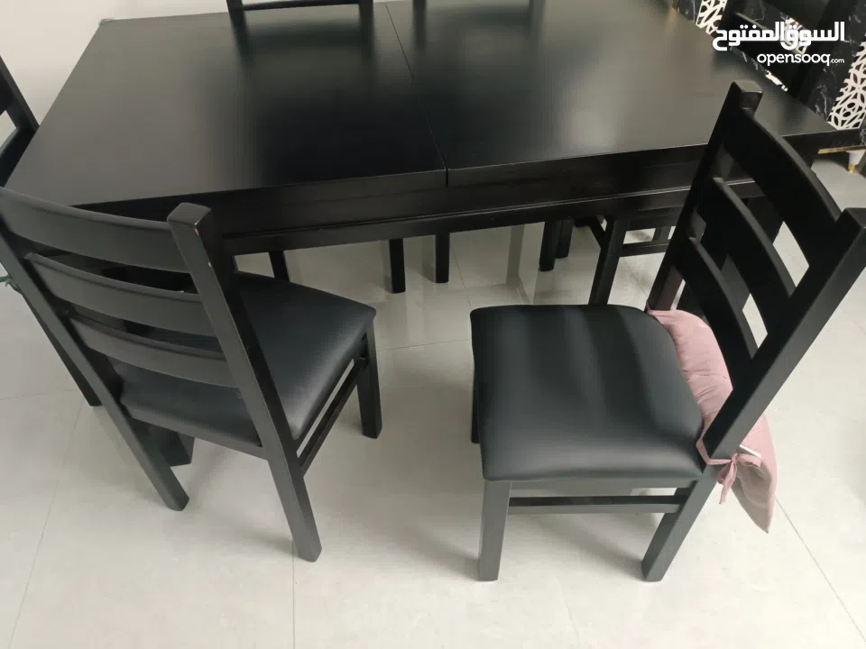 طاولة سفرة خشب زان ثقيل