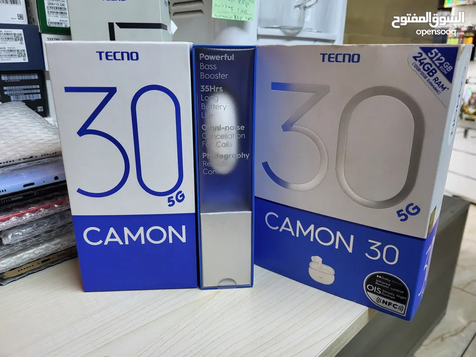 مستعمل ايام Kamon 30 5G رام 16 جيجا 512 مكفول بالشركة أغراضة والكرتونه الأصلية متوفر توصيل