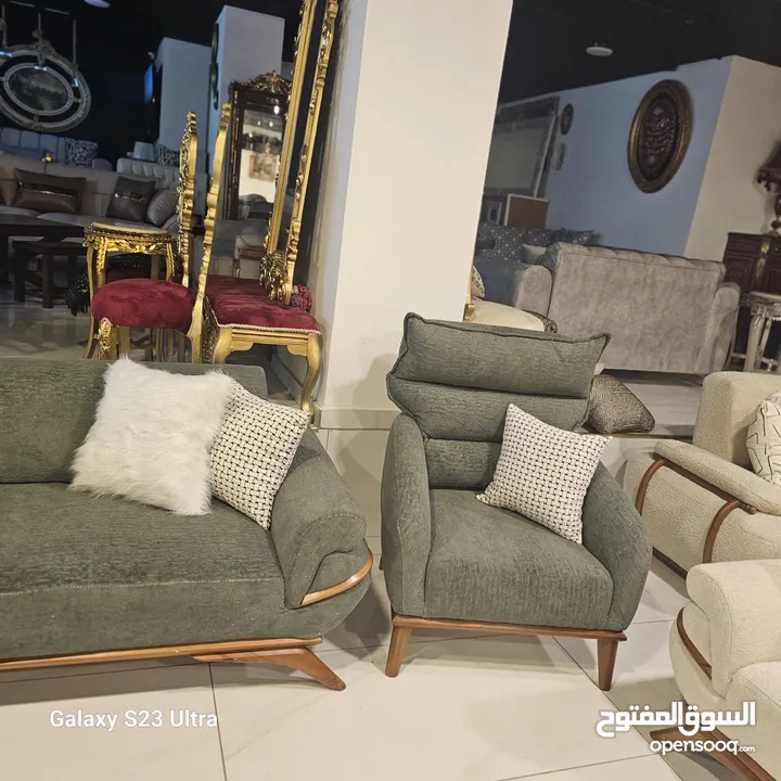 طقم كنب فاخر 7 مقاعد عصري ومودرن