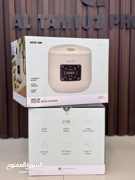 GREEN LION GRC 20 DIGITAL RICE COOKER  5 liter capacity