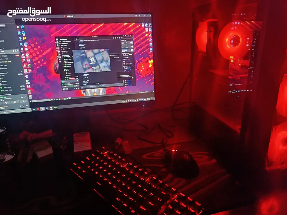 بيسي ESPORTS كامل مع شاشة ماوس كيبورد