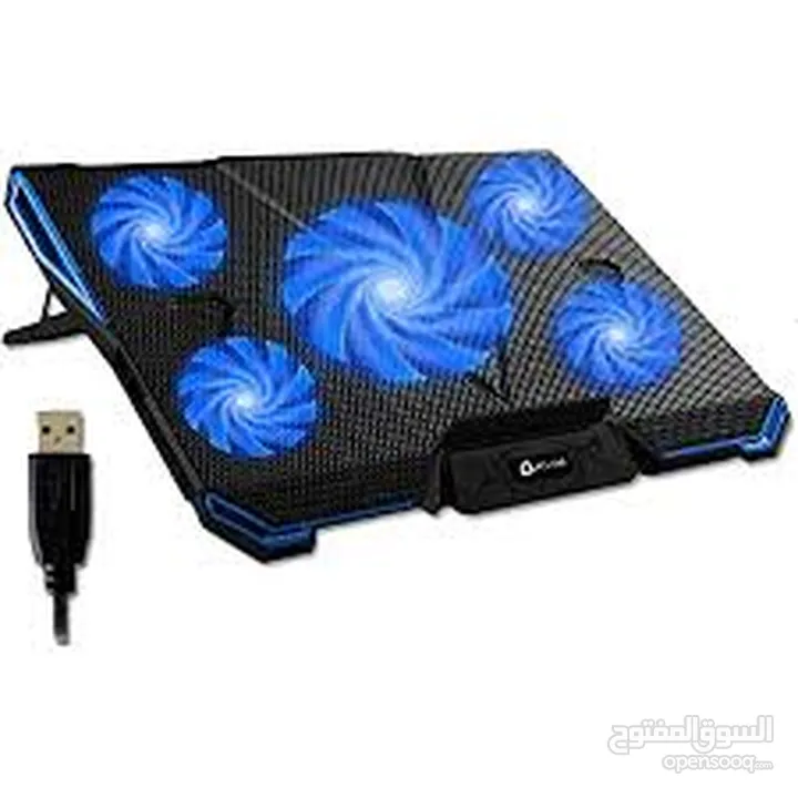 ستاند مروحة تبريد لابتوب خمس  مراوح للجيمنج MISTRAL-5 NOTEBOOK COOLING