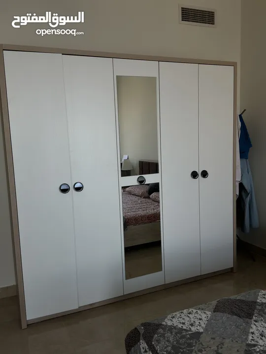 New bedroom set white and brown from homecentre