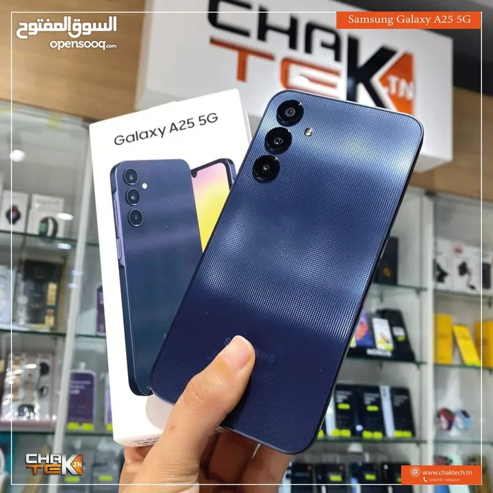 جهاز مشغل بالكرتونة Samsung A25 5G رام 12 جيجا 128 و 256  هدية كفر ولزقة وشاحن الاصلي متوفر توصيل