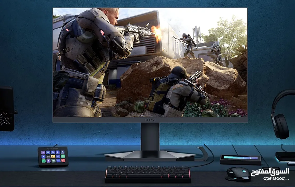 شاشة KOORUI 27 انش بتردد 165HZ وسعر حرق لفتره محدوده للكمبيوتر وال PS5