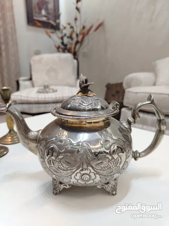 بريق نحاس مطلي فضة فخم جدا