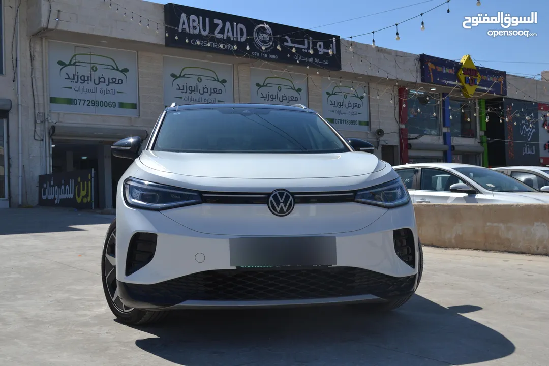 VOLKSWAGEN ID.4 CROZZ  PRO BIANO BLACK  2023 لون لؤلؤي فحص كامل