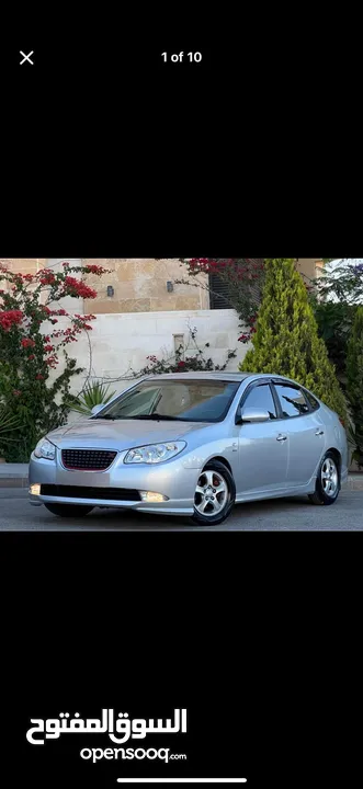 هونداي افانتي hd  2009 لون سلفر متاليك جير عادي بحال ممتازة للبيع