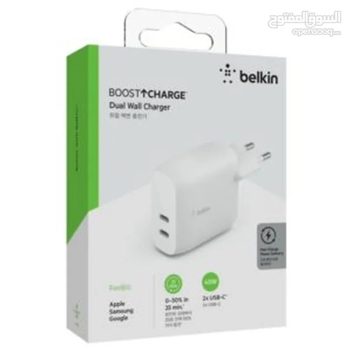 BELKIN BoostCharge Dual USB-C PD Wall Charger 40W /// افضل سعر بالمملكة