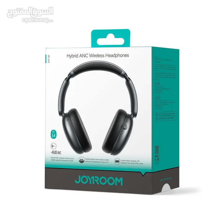 سماعات Joyroom JR-JH1عيش التجربة. اسمع الفرق بتقنية إلغاء الضجيج!