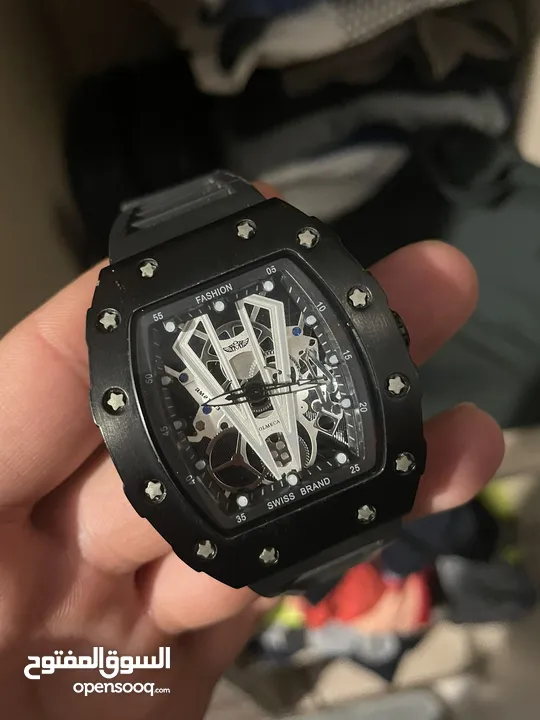 ساعة Olmeca رجالية – تصميم Richard Mille – شبه جديدة