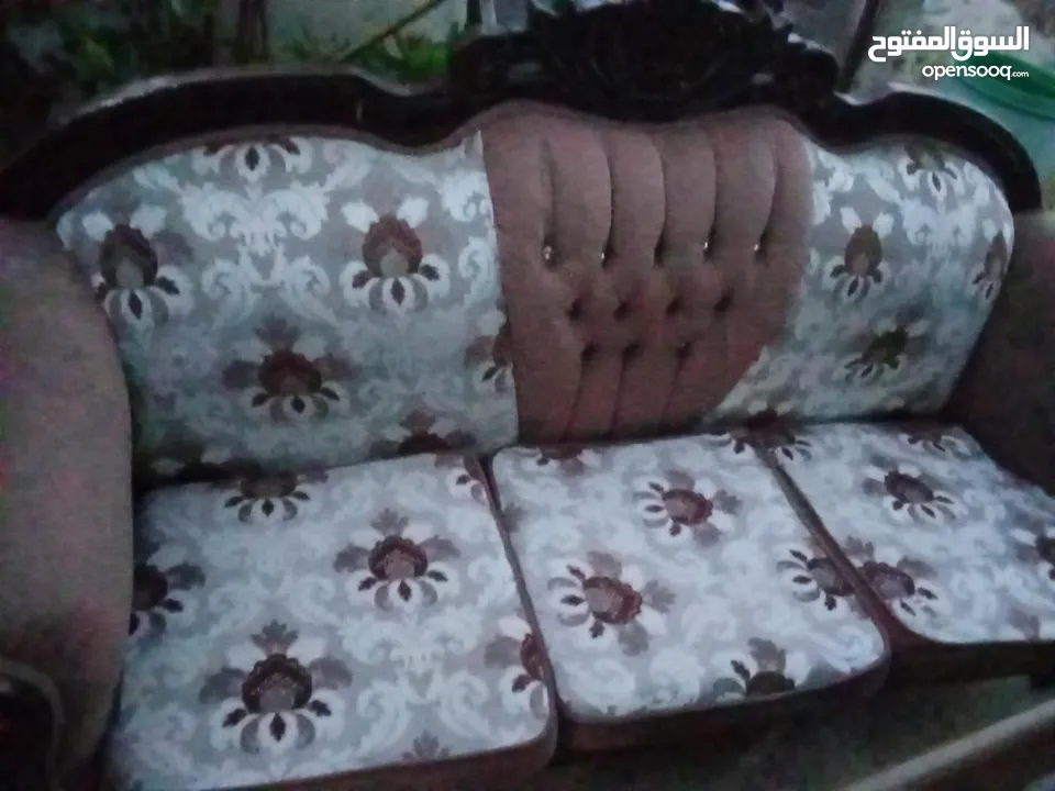 طقم كنب خشب زان اصلي ثقيل في عمان