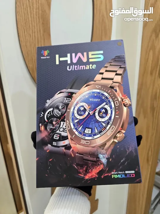 استمتع بالأناقة والتكنولوجيا مع ساعة HW5 Ultimate!