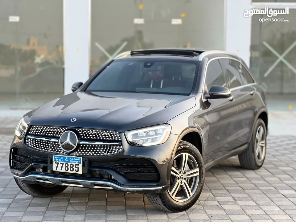 مرسيدس GLC300 بانوراما موديل 2020 رمادي للبيع