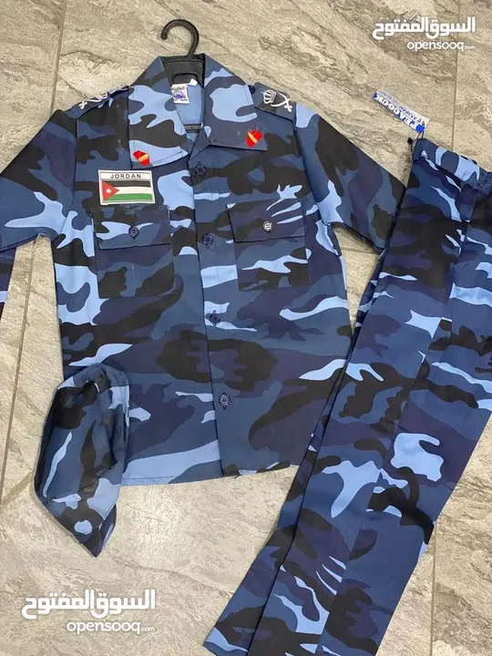ملابس دشداش و عقال و غبايه و ثوب تراثي بنات اطفال   لباس جيش درك امن عام عسكري الجيش الاردني