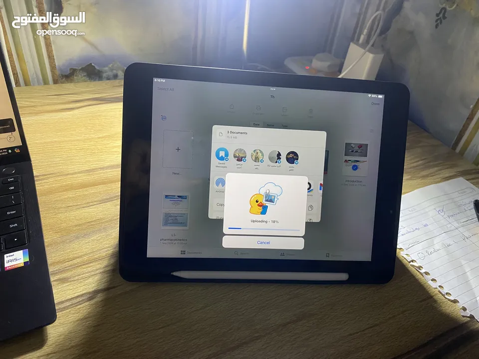 اقره الوصف كامل رجاءا قبل لا تعلق256GBنسخة M وكالةIpad 9 ايباد9