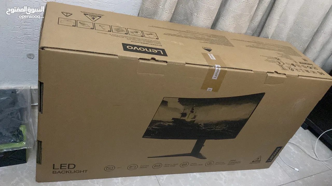 شاشة جيمنج lenovo 34 inch