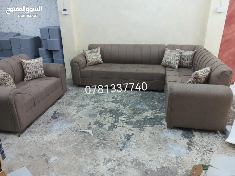 طقم كورنر خشب فرفيس 18م اسفنج ظغط سكني بسعر 170دينار فقط