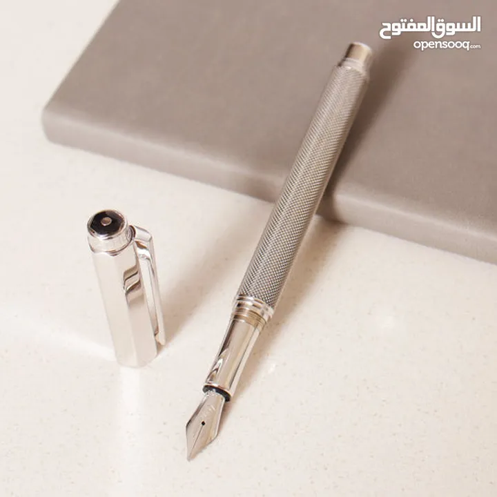 Caran D'Ache Varius Ivanhoe Silver Plated Fountain Pen للبيع