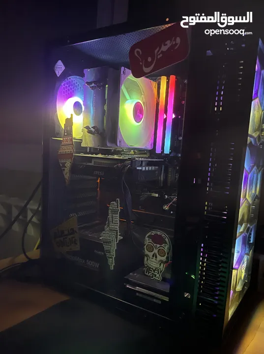 كمبيوتر العاب gaming computer قوي وبحالة الوكالة ممتاز جدا