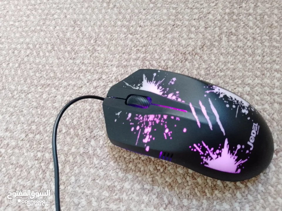 ماوس Jedel RGB مستعمل بحاله جيده