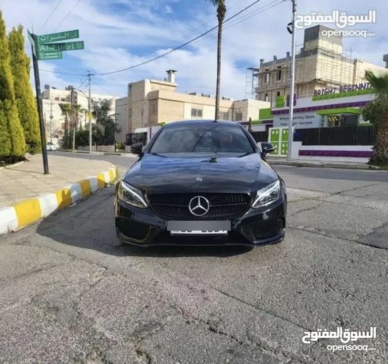 مرسيدس C180 كوبيه بحالة الوكالة AMG كت اصلي وارد غرغور