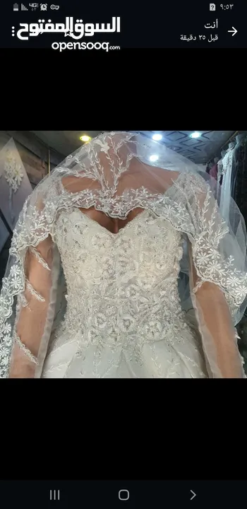 فستان زفاف جديد عرررررطه رااقي جدا وارد دبي بسعر130الف ريال يمني