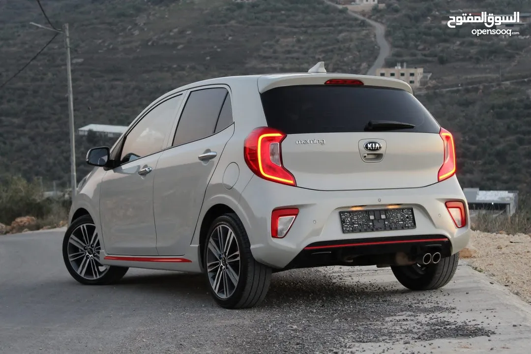 كيا بيكانتو GT-line 2020 للبيع ترخيص وتامين فل اللون ابيض نظيفة وحبة نادرة